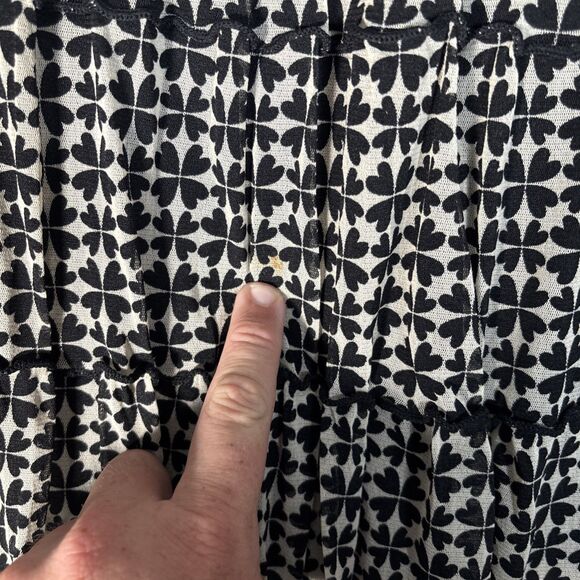 Max Studio Maxi Skirt Women’s Size M Tiered Chiffon Boho Ditsy Girl Ruffle Hem - Picture 5 of 15